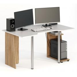фото Геймерский стол Игровой стол 142х82 см. с подставкой для системного блока ножки металл МебельZ СКП-6 GL-6 с ножками