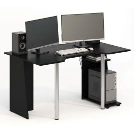 фото Геймерский стол Игровой стол 142х82 см. с подставкой для системного блока ножки металл СКП-6 GL-6