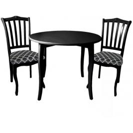 Стол со стульями СО-31/С-7А черный