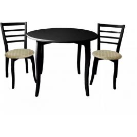 Стол со стульями СО-31/С-31 черный/бежевый