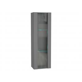 Шкаф-витрина Поинт-21 c блоком питания серый графит
