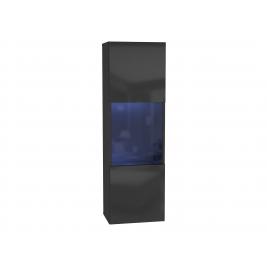 Шкаф-витрина Поинт-22 с блоком питания черный глянец 71774441