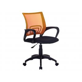 Кресло CH-695NLT OR/TW-11, TW-11 Черный, ткань / TW-38-3 Оранжевый, сетка
