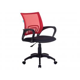 Кресло CH-695NLT R/TW-11, TW-11 Черный, ткань / TW-35N Красный, сетка