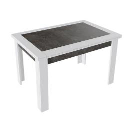 Кухонный стол Хьюстон-4 белый/ателье темный