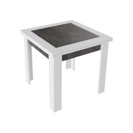 Кухонный стол Хьюстон-3 белый/ателье темный