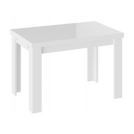 Кухонный стол Норман-1 Белый / Стекло белый глянец