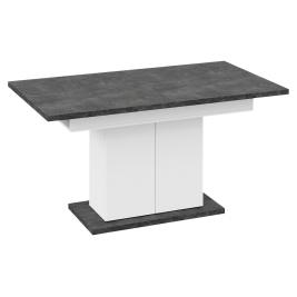 Кухонный стол Детройт-1 белый/ателье темный