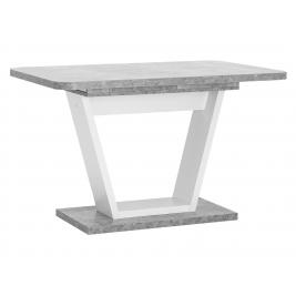 Кухонный стол Вектор бетон/белый