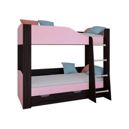 Кровать Астра-2 Венге/Розовый