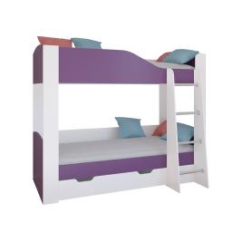 Кровать Астра-2 Белый/Фиолетовый