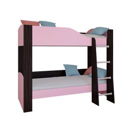Кровать Астра-2 лайт Венге/Розовый