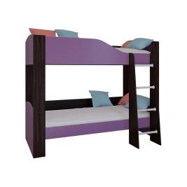 Кровать Астра-2 лайт Венге/Фиолетовый