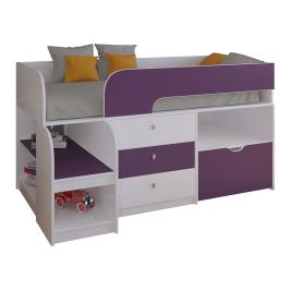 Кровать Астра-9.5 Белый/Фиолетовый