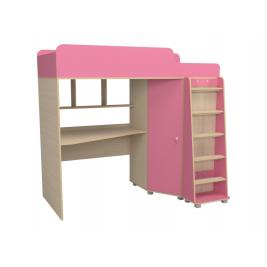 Кровать Унвер розовый