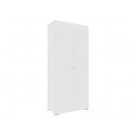 Шкаф для одежды Абрис-332.22.01 белый + глянец