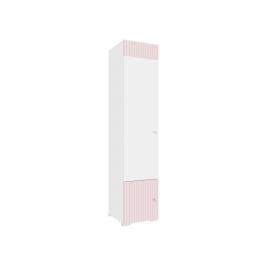 Шкаф для одежды Алиса-1 розовый/белый