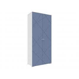 Шкаф для одежды Абрис-332.22.01 дуб адриатика синий / белый