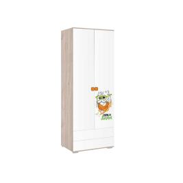 Шкаф для одежды Зоо-5501 дуб мария/белый