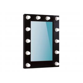Зеркало Офелия 60х80 12 ламп, черный