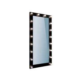 Зеркало Офелия 80х180 18 ламп, черный