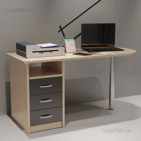 Однотумбовый письменный стол Ученик-23