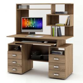 Компьютерный стол Имидж-45 с полочками