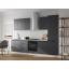Вектор Кухонный гарнитур прямой 300 см, белый/графит