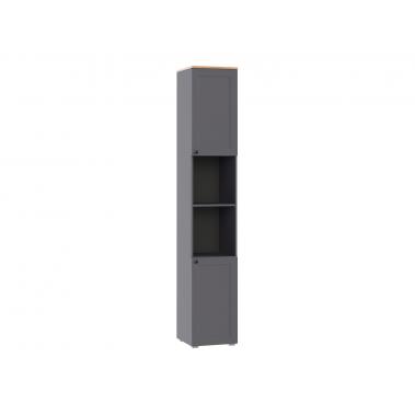 Стеллаж Остин 16.427, серый графит/дуб золотой