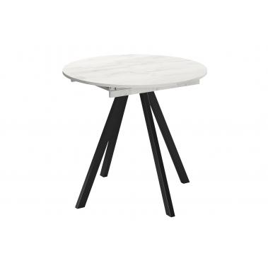Стол кухонный Пекин, крафт белый/черный матовый 