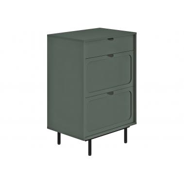 Комод Кастор 3 ящ (рамка), оливковый базальт 636x450x948 мм.