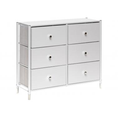 Комод Leset Хайди 6 ящиков, белый 