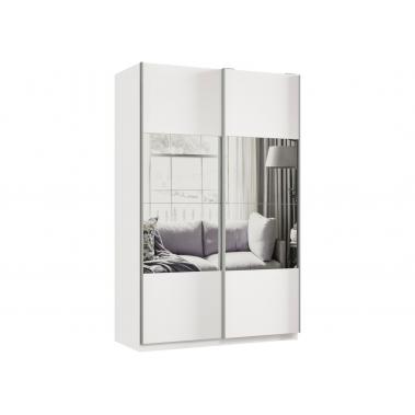 Шкаф-купе Smart 1422 220х140х60, белый/фасад (дз.дз).01.(01.01).01 1400x600x2200 мм.