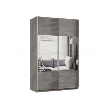Шкаф-купе Smart 1424 240х140х60, бетон/фасад (дз.дз).01.(01.01).01 1400x600x2400 мм.