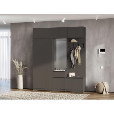 Прихожая Таргет 6, графит 2002x373x2400 мм.