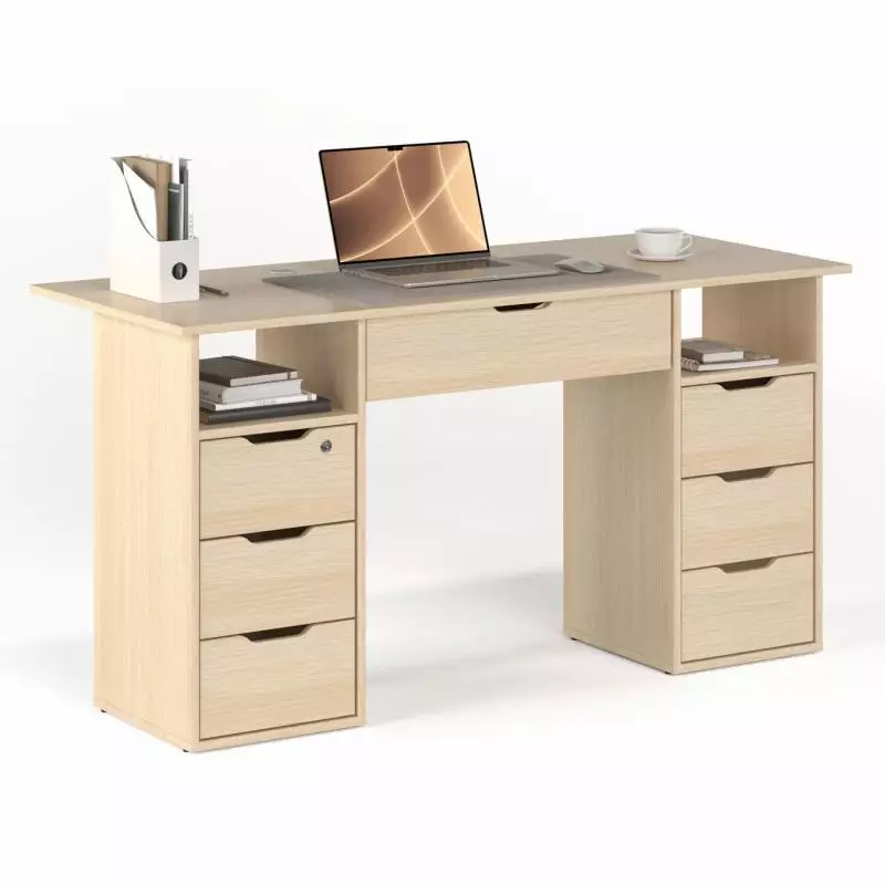 Письменный стол Банга-73Я дуб молочный Письменный стол Банга-73Я дуб молочный